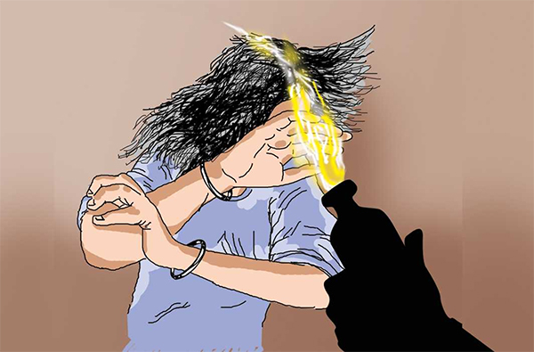 Acid attack